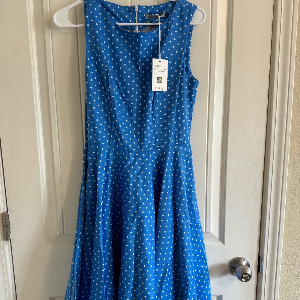 New! Grace Karin Blue Dress